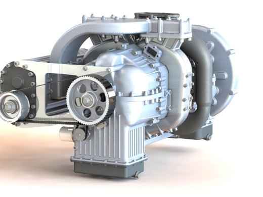 二冲程斜盘增压柴油机缩略图